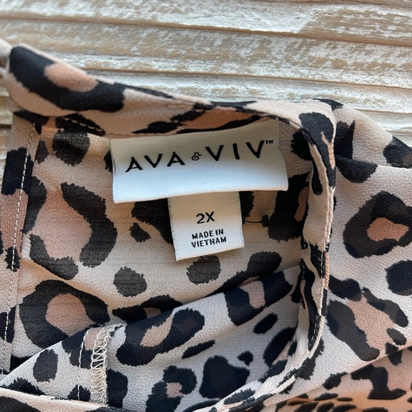 Sheer Leopard Print Top - Picture 6 of 6